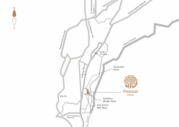 Location map of Piramal Aranya